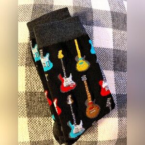 Guitar Novelty Socks NWOT